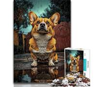1000 Piece Jigsaw Puzzles for Teenagers Gifts Happy Corgi Puzzles,Educational Stress Relief Toy Great Gifts And Toys 75x50cm