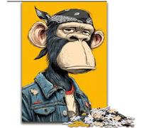 1000 Piece Jigsaw Puzzles for Teenagers Gifts Hip Hop Monkey, Decompressing Intellectual Educational Toy Is Ideal As Gifts for The Whole Family (Size 50x75cm)