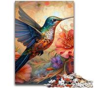 1000 Piece Jigsaw Puzzles for Teenagers Gifts Hummingbird Art 1000 Pieces for Teenagers,Toys Educational Games Stress Relieving Unique Birthday And Gifts (50x75cm)