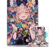 1000 Piece Jigsaw Puzzles for Teenagers Gifts Japanese Anime Girl,Help The Brain Exercise Addictive Toys to Cultivate Patience Enhance Memory 38x26cm