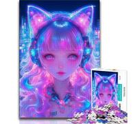 1000 Piece Jigsaw Puzzles for Teenagers Gifts Japanese Anime Girl Puzzles for Teenagers,Fun Present & Activity for Home,Toy for Rainy Days 26x38cm