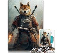 1000 Piece Jigsaw Puzzles for Teenagers Gifts Japanese Corgi Warrior Teenager Puzzles,Educational Games Wall Decoration Unique Birthday And Xmas Gifts 26x38cm