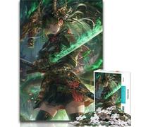 1000 Piece Jigsaw Puzzles for Teenagers Gifts Japanese Female Ninja Warrior,Help The Brain Exercise Addictive Toys to Cultivate Patience Wall Decoration (75x50cm)