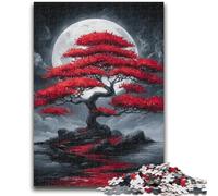 1000 Piece Jigsaw Puzzles for Teenagers Gifts Japanese Maple Tree Family Fun for Is Ideal As A Gift for The Whole Family for And Age 14 Years Up 26x38cm
