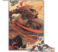 1000 Piece Jigsaw Puzzles for Teenagers Gifts Japanese Ninja, Analysis And Logic with Fully Interlocking Randomly Shaped Pieces for And Age 14 Years Up (Size 26x38cm)