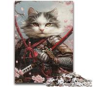 1000 Piece Jigsaw Puzzles for Teenagers Gifts Japanese Ninja Cat Puzzles for Teenagers,Fun Present & Activity for Home,Toy for Rainy Days (75x50cm)