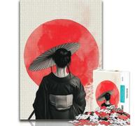 1000 Piece Jigsaw Puzzles for Teenagers Gifts Japanese Style Geisha Puzzles,Interesting Stress Reduction Parent-child Interaction (size 38x26cm)