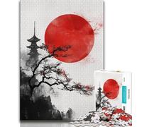 1000 Piece Jigsaw Puzzles for Teenagers Gifts Japanese Style Landscape Puzzles,Birthday Present, Gifts, Wall Art for Age 14 Years Up (size 75x50cm)