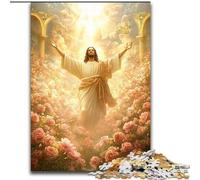 1000 Piece Jigsaw Puzzles for Teenagers Gifts Jesus in The Garden, for And 14 Years And over for Educational Game Challenge Toy Gift for Birthdays 50x75cm