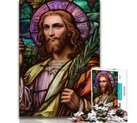 1000 Piece Jigsaw Puzzles for Teenagers Gifts Jesus,Stress Reliever Staycation Kill Time Wishlist with Santa Claus (38x26cm)