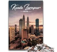 1000 Piece Jigsaw Puzzles for Teenagers Gifts Kuala Lumpur Teenager Puzzles,Educational Games Home Decoration Suitable for Desktop Decoration (50x75cm)
