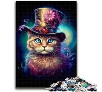 1000 Piece Jigsaw Puzzles for Teenagers Gifts Magic Cat for Ages 14 And over For Family Fun & Game Night Gift Toys 26x38cm