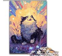 1000 Piece Jigsaw Puzzles for Teenagers Gifts Magical Dream Cat Educational Toys Unique Home Decor And Gifts for And Age 14 Years Up 26x38cm