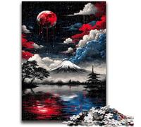 1000 Piece Jigsaw Puzzles for Teenagers Gifts Magical Mount Fuji for Age 14+ Intellectual Game Christmas Birthday Gifts 26x38cm