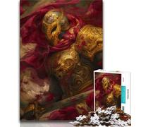 1000 Piece Jigsaw Puzzles for Teenagers Gifts Majestic Knight,Help The Brain Exercise Addictive Toys to Cultivate Patience Enhance Memory 38x26cm