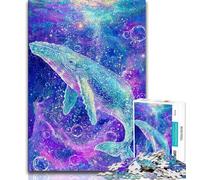 1000 Piece Jigsaw Puzzles for Teenagers Gifts Majestic Spiritual Whale Teenager Puzzles,Educational Games Home Decoration Unique Home Decor And Gifts (size 38x26cm)