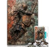 1000 Piece Jigsaw Puzzles for Teenagers Gifts Medieval Knights,learning Educational for Is Ideal As A Gift for The Whole Family (38x26cm)