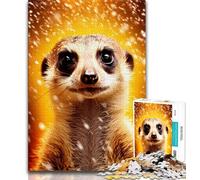 1000 Piece Jigsaw Puzzles for Teenagers Gifts Meerkat Lighting 1000 Pieces for Teenagers,Toys Educational Games Stress Relieving Unique Birthday And Gifts 75x50cm