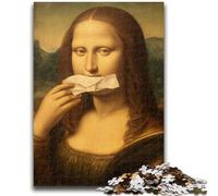 1000 Piece Jigsaw Puzzles for Teenagers Gifts Mona Lisa Toilet Paper 1000 Pieces for Teenagers,Gift For Birthdays for Ages 14+ (50x75cm)