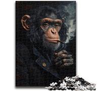 1000 Piece Jigsaw Puzzles for Teenagers Gifts Monkey for Age 14+ Challenging To Complete But Fun And Humorous Great Gifts And Toys 26X38CM
