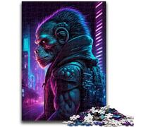1000 Piece Jigsaw Puzzles for Teenagers Gifts Monkey Human Family Fun for Is Ideal As A Gift for The Whole Family for And Age 14 Years Up 26x38cm