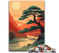 1000 Piece Jigsaw Puzzles for Teenagers Gifts Mountains at Sunset 1000 Pieces for Adults,Toys Educational Games Stress Relieving Unique Birthday And Gifts (75x50cm)
