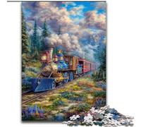 1000 Piece Jigsaw Puzzles for Teenagers Gifts Moving Train Educational Toys Unique Home Decor And Gifts for And Age 14 Years Up 26x38cm
