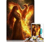 1000 Piece Jigsaw Puzzles for Teenagers Gifts Mysterious Phoenix Girl Puzzles,Birthday Present, Gifts, Wall Art for Age 14 Years Up (size 75x50cm)