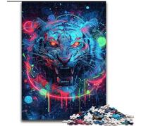 1000 Piece Jigsaw Puzzles for Teenagers Gifts Mysterious Tiger, Train Your Brain And Hands Unique Birthday And Gifts for Age 14+ (Size 26x38cm)