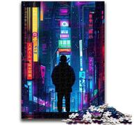 1000 Piece Jigsaw Puzzles for Teenagers Gifts Neon Japan Tokyo 1000 Pieces for Teenagers,Toys Educational Games Stress Relieving Unique Birthday And Gifts (50x75cm)