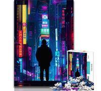 1000 Piece Jigsaw Puzzles for Teenagers Gifts Neon Japan Tokyo Puzzles,Birthday Present, Gifts, Wall Art for Age 14 Years Up (size 75x50cm)