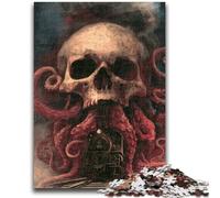 1000 Piece Jigsaw Puzzles for Teenagers Gifts Octopus Skeleton Teenager Puzzles,Educational Games Home Decoration Suitable for Desktop Decoration (50x75cm)