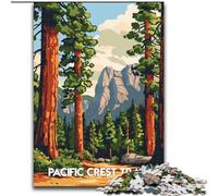 1000 Piece Jigsaw Puzzles for Teenagers Gifts Pacific Crest Trail Landscape(,Stress Reliever Staycation Kill Time Parent-child Interaction 50x75cm