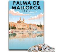 1000 Piece Jigsaw Puzzles for Teenagers Gifts Palma De Mallorca Spain Stress Reliever Difficult Challenge Enhance Love between Couples (size 50x75cm)