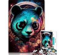 1000 Piece Jigsaw Puzzles for Teenagers Gifts Panda Fashionable 1000 Pieces for Teenagers,Toys Educational Games Stress Relieving Unique Birthday And Gifts 38x26cm