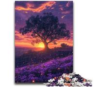 1000 Piece Jigsaw Puzzles for Teenagers Gifts Peaceful Evening Sunset Educational Games Home Decoration Artists Collection, Fine Art 26x38cm