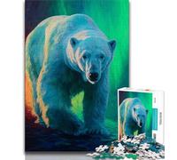 1000 Piece Jigsaw Puzzles for Teenagers Gifts Polar Bears Puzzles,Interesting Stress Reduction Parent-child Interaction (size 38x26cm)