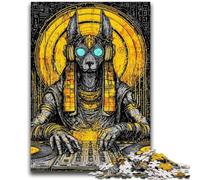 1000 Piece Jigsaw Puzzles for Teenagers Gifts Pop-art Anubis Challenging Family Activity Games DIY Toy for Home Wall Decor Gifts 26x38cm