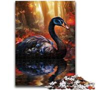 1000 Piece Jigsaw Puzzles for Teenagers Gifts Psychedelic Art Swan 1000 Pieces for Adults,Toys Educational Games Stress Relieving Unique Birthday And Gifts (75x50cm)