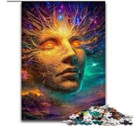 1000 Piece Jigsaw Puzzles for Teenagers Gifts Psychedelic Face, Train Your Brain And Hands Unique Birthday And Gifts for Age 14+ (Size 26x38cm)