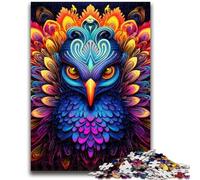 1000 Piece Jigsaw Puzzles for Teenagers Gifts Psychedelic Peacock Teenager Puzzles,Educational Games Wall Decoration Unique Birthday And Xmas Gifts (75x50cm)