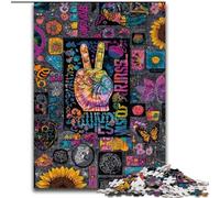 1000 Piece Jigsaw Puzzles for Teenagers Gifts Psychedelic, Train Your Brain And Hands Unique Birthday And Gifts for Age 14+ (Size 26x38cm)