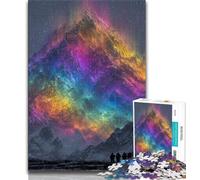 1000 Piece Jigsaw Puzzles for Teenagers Gifts Rainbow Mountains 1000 Piece Puzzle,Quiz Game Wall Decoration Unique Birthday And Xmas Gifts (size 38x26cm)