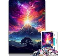 1000 Piece Jigsaw Puzzles for Teenagers Gifts Rainbow Volcano Teenager Puzzles,Educational Games Home Decoration Suitable for Desktop Decoration 38x26cm