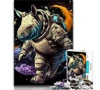 1000 Piece Jigsaw Puzzles for Teenagers Gifts Rhino Mythology Puzzles,Interesting Stress Reduction Parent-child Interaction (size 38x26cm)