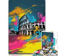 1000 Piece Jigsaw Puzzles for Teenagers Gifts Roman Colosseum Puzzles,Birthday Present, Gifts, Wall Art for Age 14 Years Up (size 38x26cm)