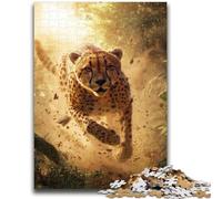 1000 Piece Jigsaw Puzzles for Teenagers Gifts Running Leopard for Age 14+ Intellectual Game Christmas Birthday Gifts 50x75cm