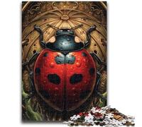 1000 Piece Jigsaw Puzzles for Teenagers Gifts Seven-spotted Ladybug Educational Family Game Wall Decoration Unique Birthday And Xmas Gifts 38x26cm
