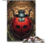 1000 Piece Jigsaw Puzzles for Teenagers Gifts Seven-spotted Ladybug, Games Toys Gift Unique Birthday And Gifts for And Age 14 Years Up (Size 26x38cm)