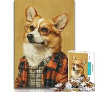1000 Piece Jigsaw Puzzles for Teenagers Gifts Shiba Inu,Stress Reliever Staycation Kill Time Wishlist with Santa Claus (38x26cm)